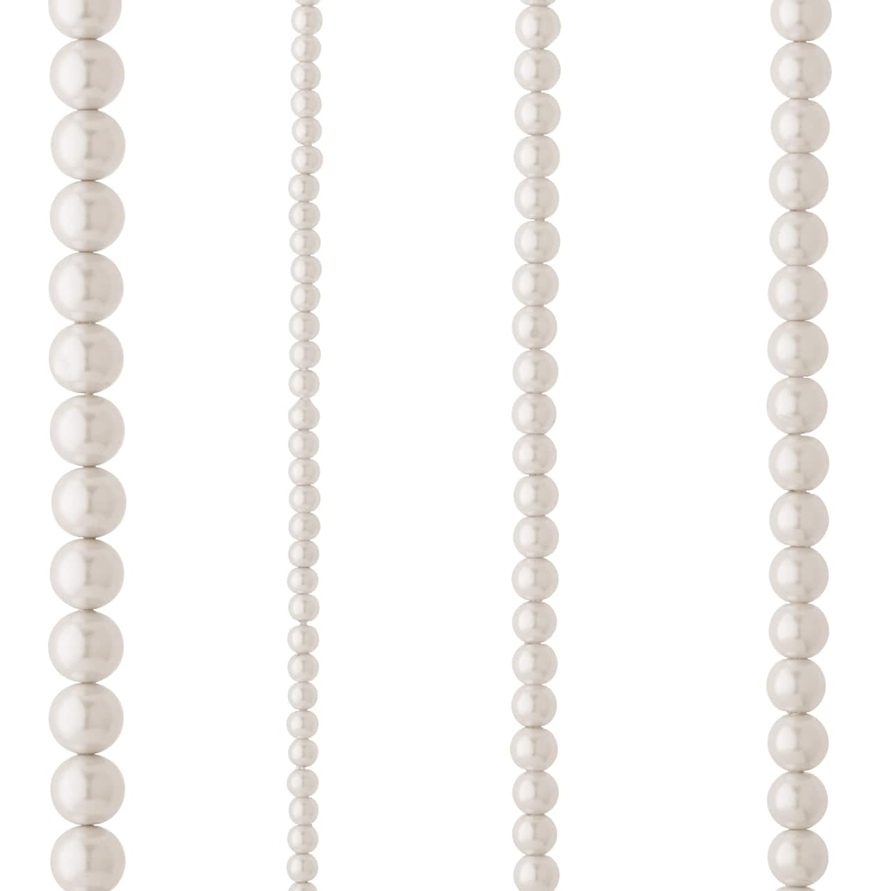 White Pearl Round Beads, 8mm by Bead Landing&#x2122;
